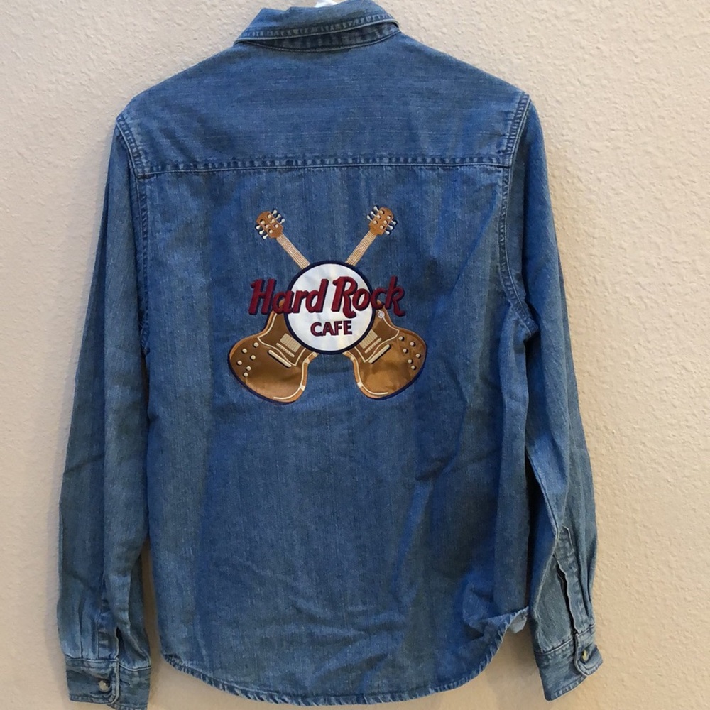 NEW Hard Rock Cafe Vintage denim shirt - Picture 2 of 2